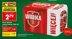 Biedronka Piwo Warka oferta