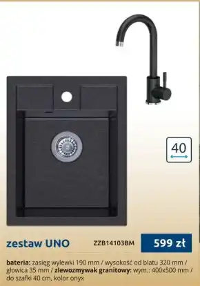 Tres Zlewozmywak Uno oferta