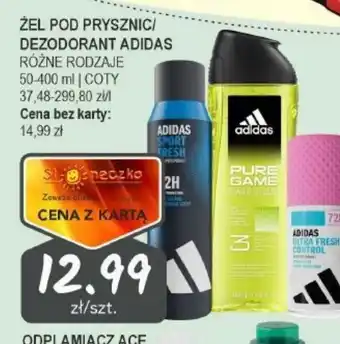 Słoneczko ZEL POD PRYSZNIC/ DEZODORANT ADIDAS oferta