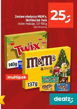Dealz Zestaw słodyczy M&M's, Skittles lub Twix Dealz oferta
