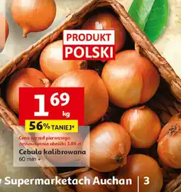 Auchan Cebula kalibrowana 1 kg Auchan oferta