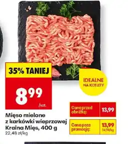 Biedronka Mięso mielone z karkówki wieprzowej Kraina Mięs oferta