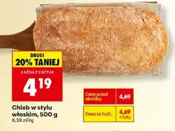 Biedronka Chleb w stylu włoskim oferta
