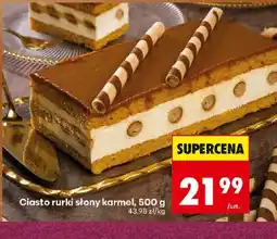 Biedronka Ciasto rurki słony karmel oferta