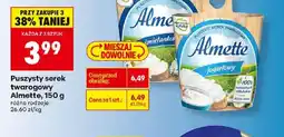 Biedronka Puszysty serek twarogowy Almette oferta