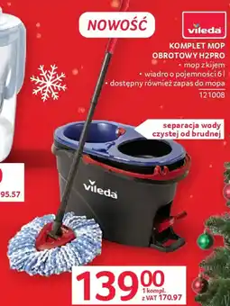 Selgros Vileda komplet mop obrotowy h2pro oferta