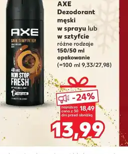 Kaufland AXE Dezodorant męski w sprayu lub w sztyfcie oferta