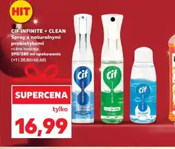 Kaufland CIF INFINITE + CLEAN Spray z naturalnymi probiotykami oferta