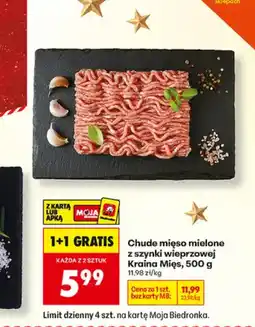 Biedronka Chude mięso mielone z szynki wieprzowej oferta