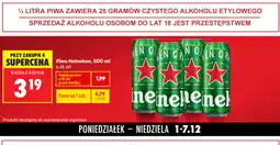 Biedronka Piwo Heineken, 500 ml oferta