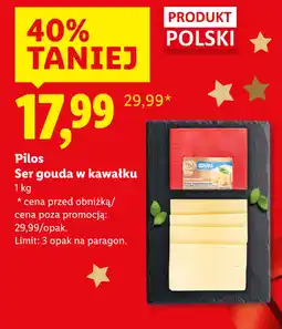 Lidl Pilos Ser gouda w kawałku oferta