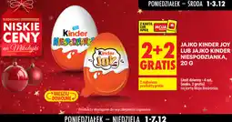 Biedronka Jajko Kinder Joy lub Jajko Kinderniespodzianka, 20 g oferta