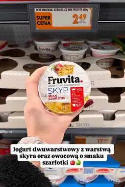 Biedronka Jogurt Fruvita SKYR o smaku szarlotki oferta
