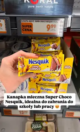 Biedronka Kanapka mleczna Super Choco Nesquik 4 x 28 g oferta