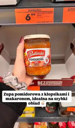 Biedronka Zupa pomidorowa Pudliszki z klopsikami i makaronem oferta