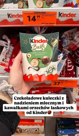 Biedronka Czekoladki Kinder Balls Milk & Hazelnut Sensations oferta
