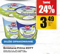 Supeco Śmietana Primo ZOTT oferta