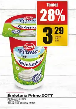 Supeco Śmietana Primo ZOTT różne rodzaje oferta