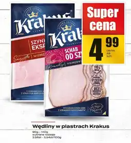 Supeco Wędliny w plastrach Krakus różne rodzaje oferta