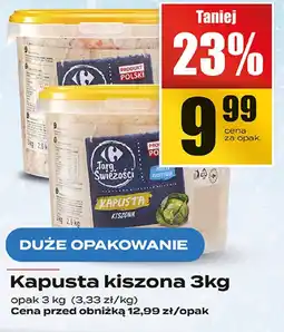 Supeco Kapusta kiszona Carrefour 3kg oferta