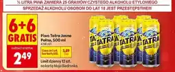 Biedronka PIWO TATRA JASNE PEŁNE 500 ML oferta