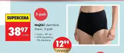 Biedronka Majtki damskie maxi 3pak oferta