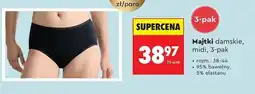 Biedronka Majtki damskie midi 3pak oferta