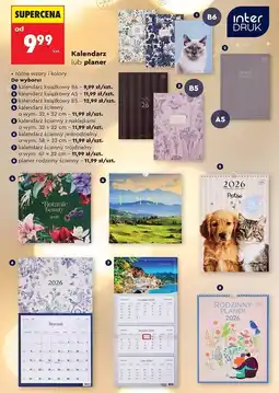 Biedronka kalendarz lub plener oferta