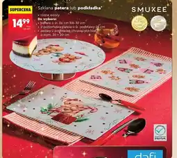 Biedronka Szklana patera lub podkładka oferta