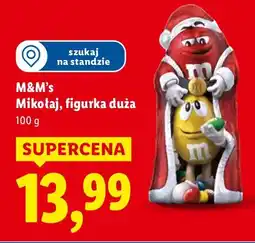 Lidl Mikołaj figurka duża M&M's oferta