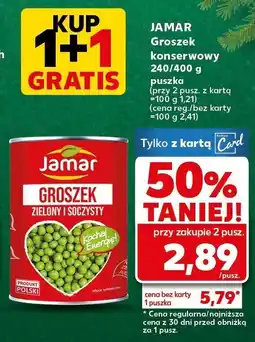Kaufland Groszek konserwowy Jamar 240/400 g puszka oferta