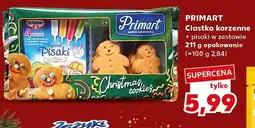 Kaufland Ciastka korzenne + pisaki w zestawie Primart 211 g opakowanie oferta