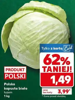 Kaufland Kapusta Polska biała luzem Kaufland oferta