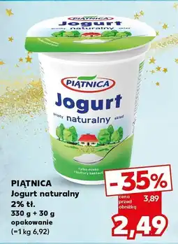 Kaufland Jogurt naturalny 2% tł. PIĄTNICA oferta
