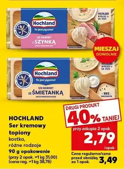 Kaufland Ser kremowy topiony łosoś, łosoś różne rodzaje HOCHLAND oferta