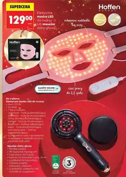 Biedronka Elastyczna maska LED do twarzy lub masażer skóry głowy oferta