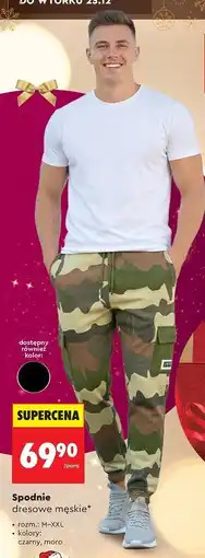 Biedronka Spodnie dresowe męskie oferta