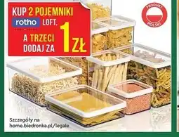 Biedronka Pojemniki na żywność Rotho Loft oferta