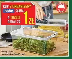 Biedronka Organizery na żywność Rotho Cauma oferta