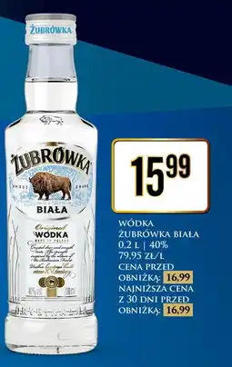 Dino Wódka Żubrówka Biała 0,2 L oferta