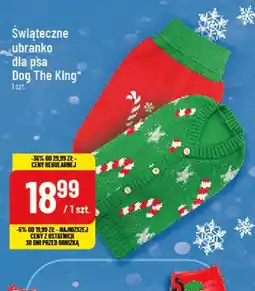 Polomarket Świąteczne ubranko dla psa Dog The King oferta
