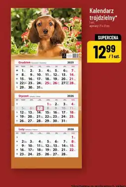 Polomarket Kalendarz trójdzielny oferta