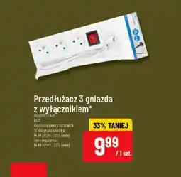 Polomarket Przedłużacz 3 gniazda z wyłącznikiem oferta