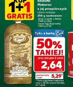 Kaufland MAKARONY BABUNI oferta