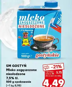 Kaufland Mleko zagęszczone niesłodzone oferta