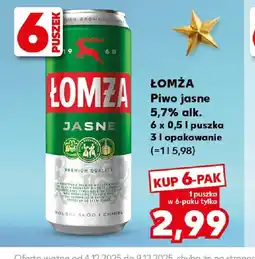 Kaufland LOMZA Piwo jasne oferta