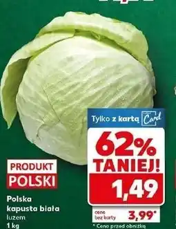Kaufland Polska kapusta biała oferta