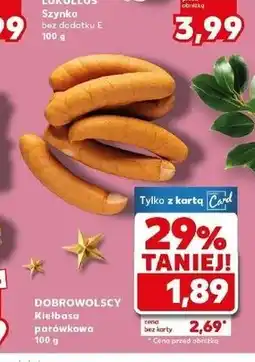 Kaufland Kiełbasa parówkowa oferta