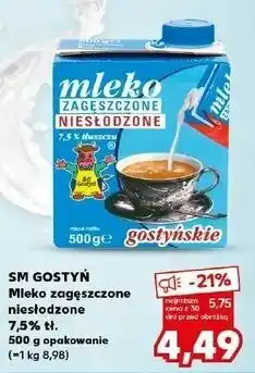 Kaufland SM Gostyń Mleko zagęszczone niesłodzone oferta