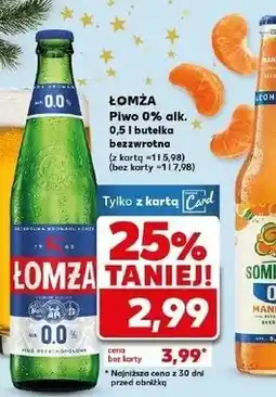 Kaufland Łomża Piwo o% alk oferta